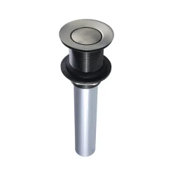Push Pop-Up Drain without Overflow Hole Sink Drains|Overflow Bathroom Sink Drains