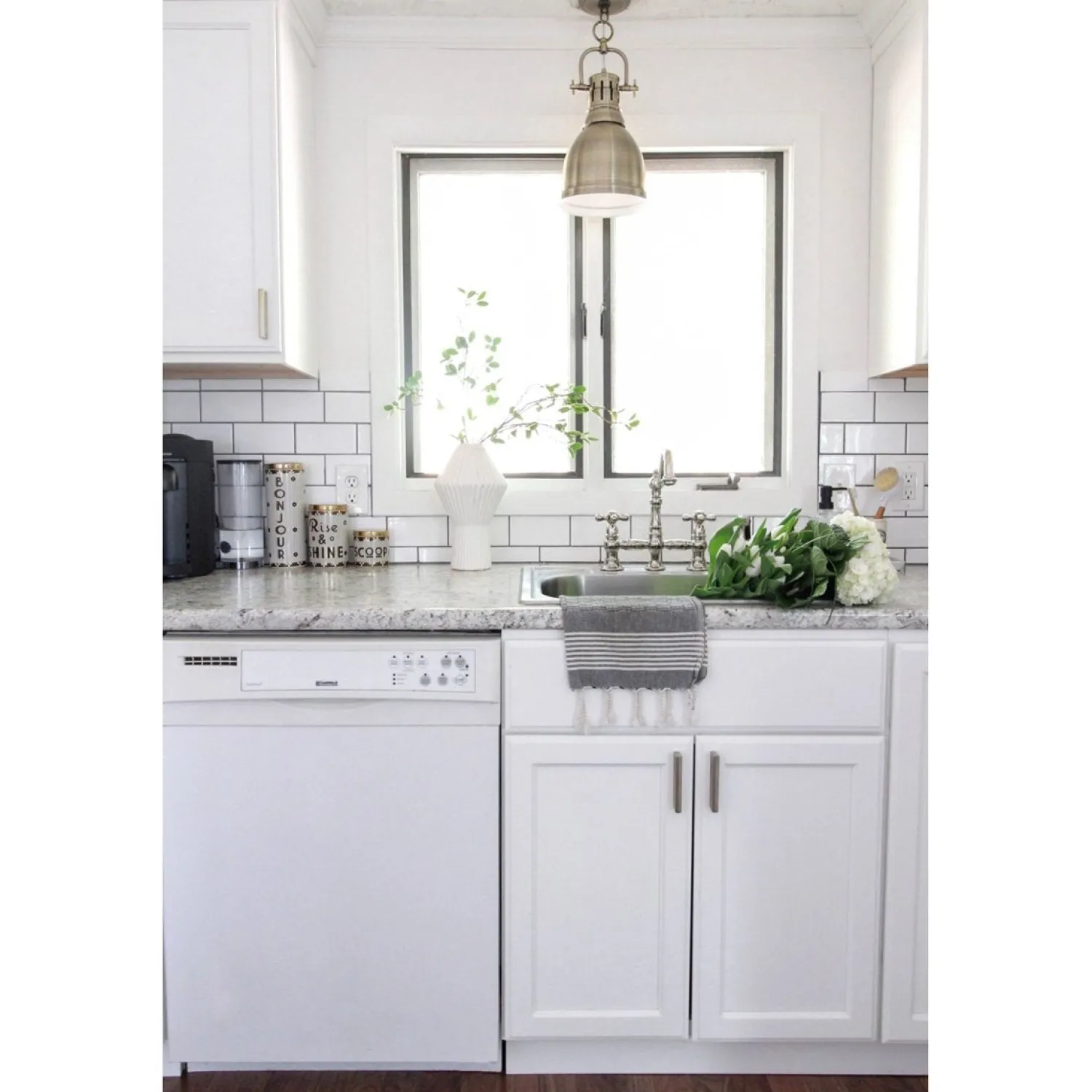 Hot Restoration 8" Bridge Kitchen Faucet with Sprayer Faucets With Side Spray|Bridge Faucets