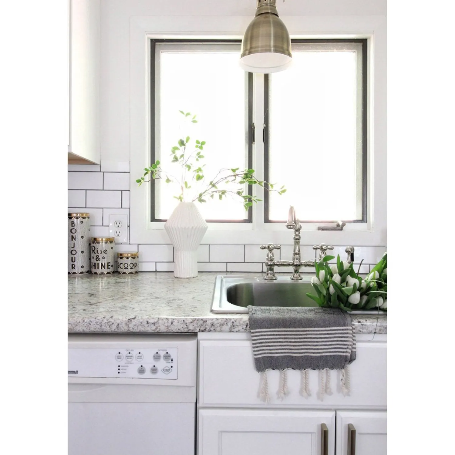 Hot Restoration 8" Bridge Kitchen Faucet with Sprayer Faucets With Side Spray|Bridge Faucets