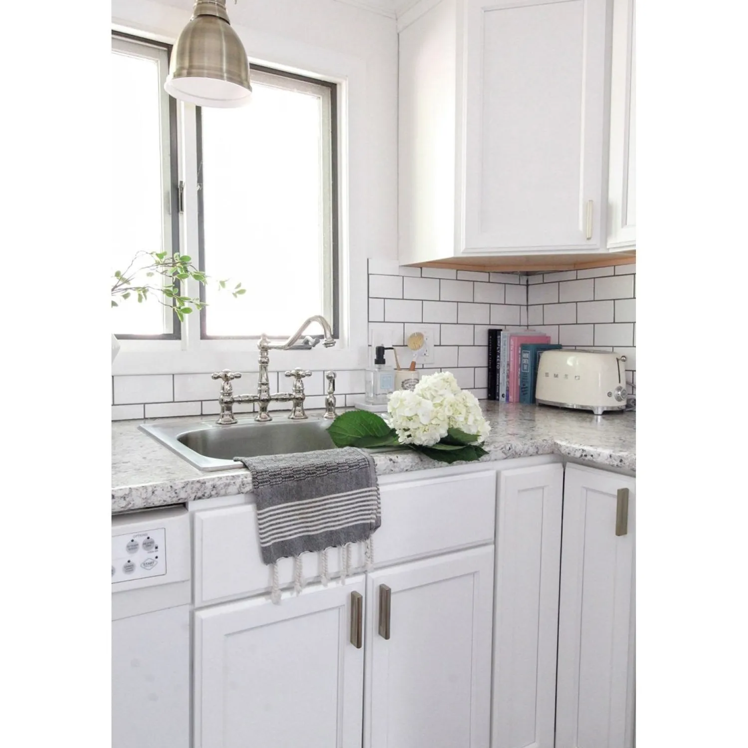 Hot Restoration 8" Bridge Kitchen Faucet with Sprayer Faucets With Side Spray|Bridge Faucets