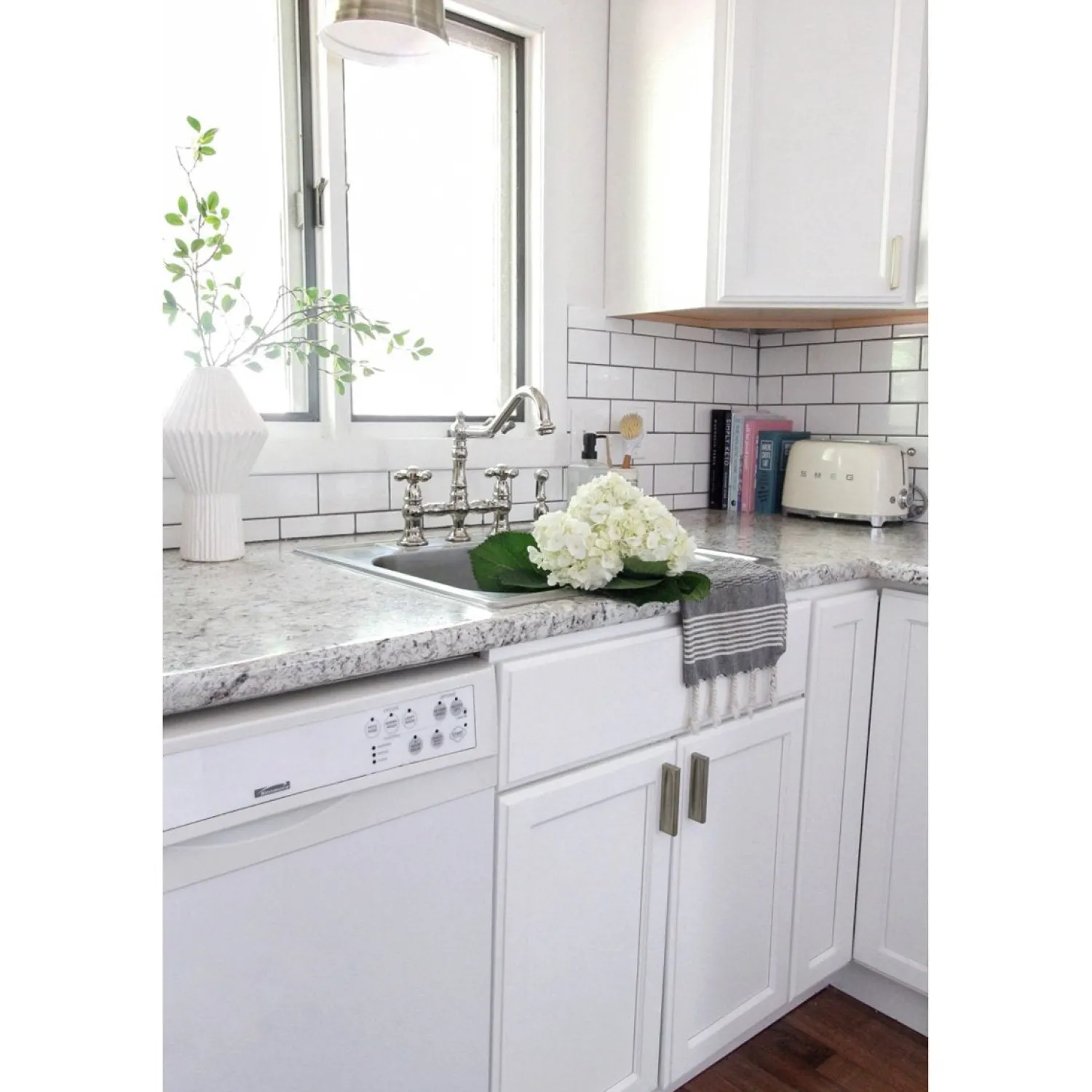 Hot Restoration 8" Bridge Kitchen Faucet with Sprayer Faucets With Side Spray|Bridge Faucets