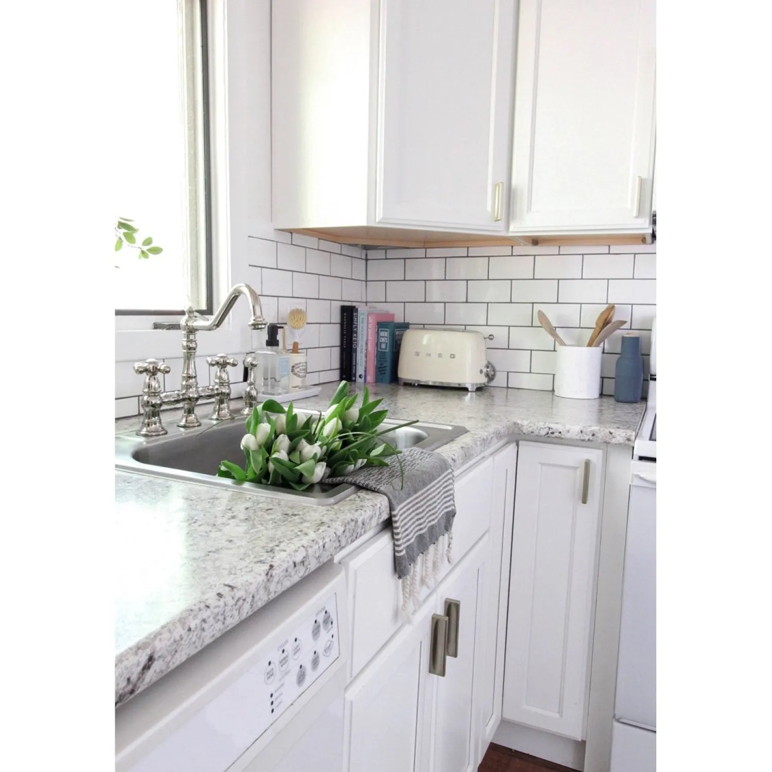 Hot Restoration 8" Bridge Kitchen Faucet with Sprayer Faucets With Side Spray|Bridge Faucets