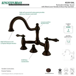 Outlet Restoration Bathroom Bridge Faucet 8