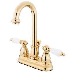 Outlet Restoration Classic Two Handle 4" Centerset Lavatory Faucet with Retail Pop-up 4" Center Set