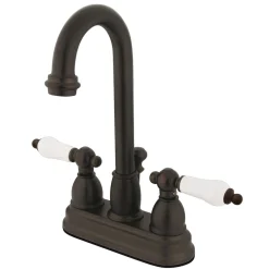 Outlet Restoration Classic Two Handle 4" Centerset Lavatory Faucet with Retail Pop-up 4" Center Set