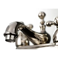 Restoration Cross-Handle 4-Inch Centerset Bathroom Faucet 4" Center Set