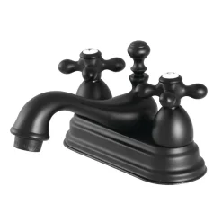 Restoration Cross-Handle 4-Inch Centerset Bathroom Faucet 4