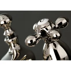Restoration Cross-Handle 4-Inch Centerset Bathroom Faucet 4