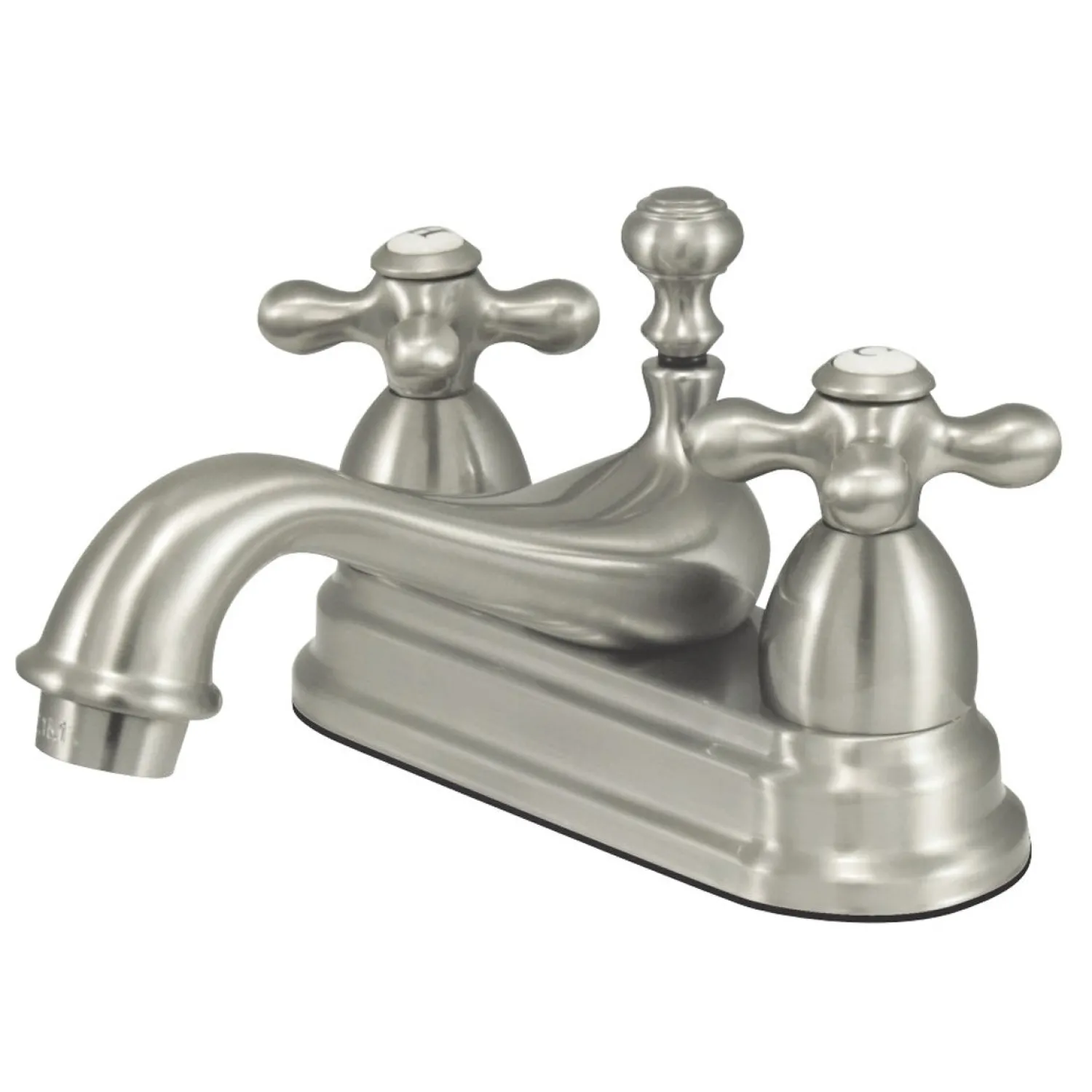 Restoration Cross-Handle 4-Inch Centerset Bathroom Faucet 4" Center Set