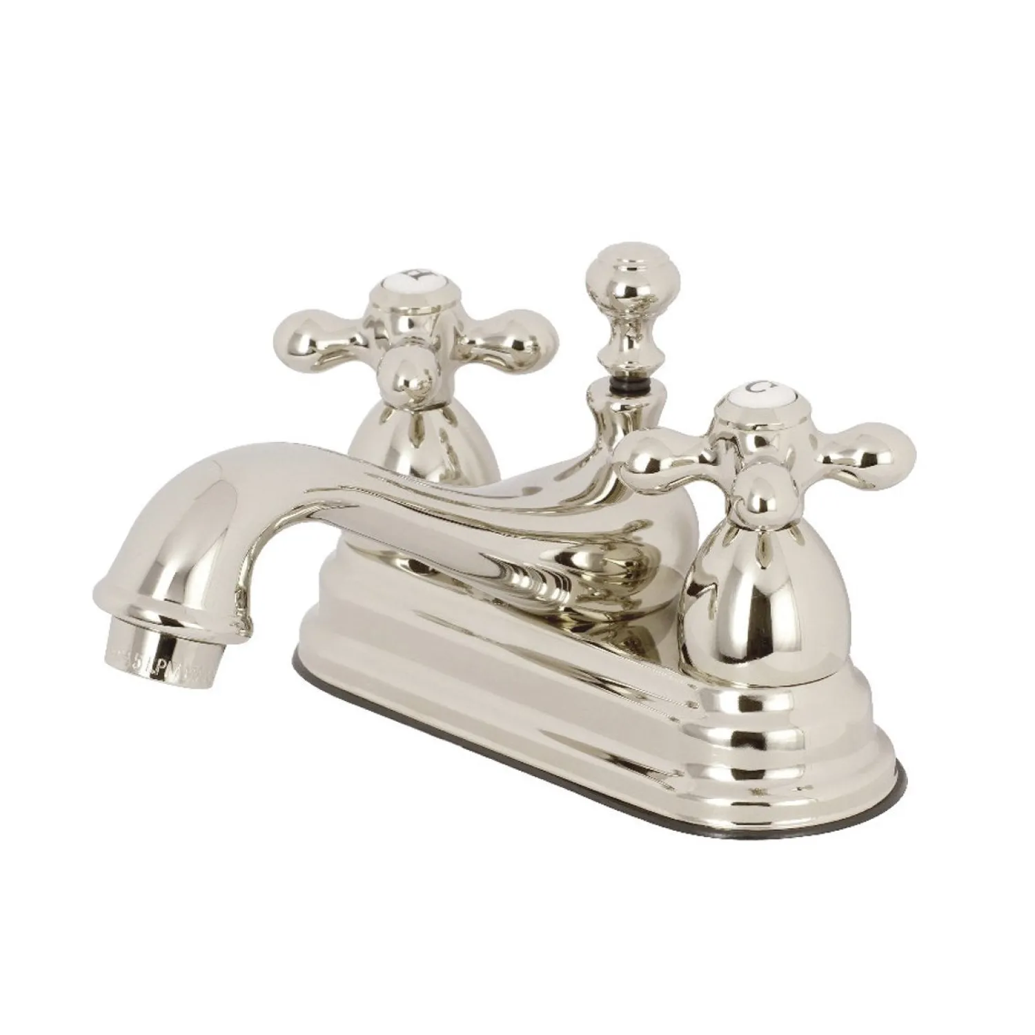 Restoration Cross-Handle 4-Inch Centerset Bathroom Faucet 4" Center Set