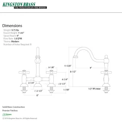 Discount Restoration Deck Mount Kitchen Bridge Faucet Bridge Faucets