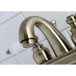 Discount Restoration Deck Mount 4-Inch Centerset Bathroom Faucet 4