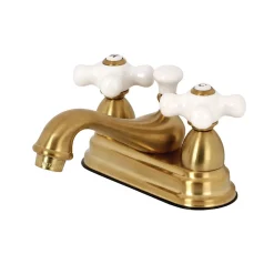 Online Restoration Deck Mount 2-Handle 4-Inch Centerset Bathroom Faucet 4