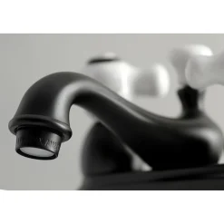Online Restoration Deck Mount 2-Handle 4-Inch Centerset Bathroom Faucet 4