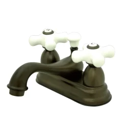 Online Restoration Deck Mount 2-Handle 4-Inch Centerset Bathroom Faucet 4