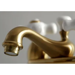 Online Restoration Deck Mount 2-Handle 4-Inch Centerset Bathroom Faucet 4