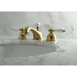 Hot Restoration Deck Mount 8-Inch Widespread Bathroom Faucet 8" Widespread