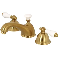 Hot Restoration Deck Mount 8-Inch Widespread Bathroom Faucet 8
