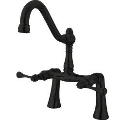 New Restoration Deck Mount Clawfoot Tub Bridge Faucet Tub Faucets