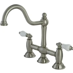 Online Restoration 2-Handle Kitchen Bridge Faucet Bridge Faucets