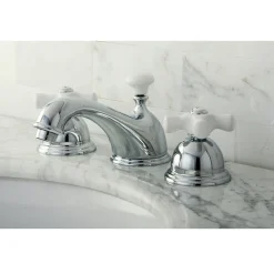 Online Restoration 3-Hole 8-Inch Widespread Bathroom Faucet 8" Widespread