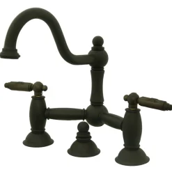 Clearance Restoration 2-Handle Bathroom Bridge Faucet 8" Widespread