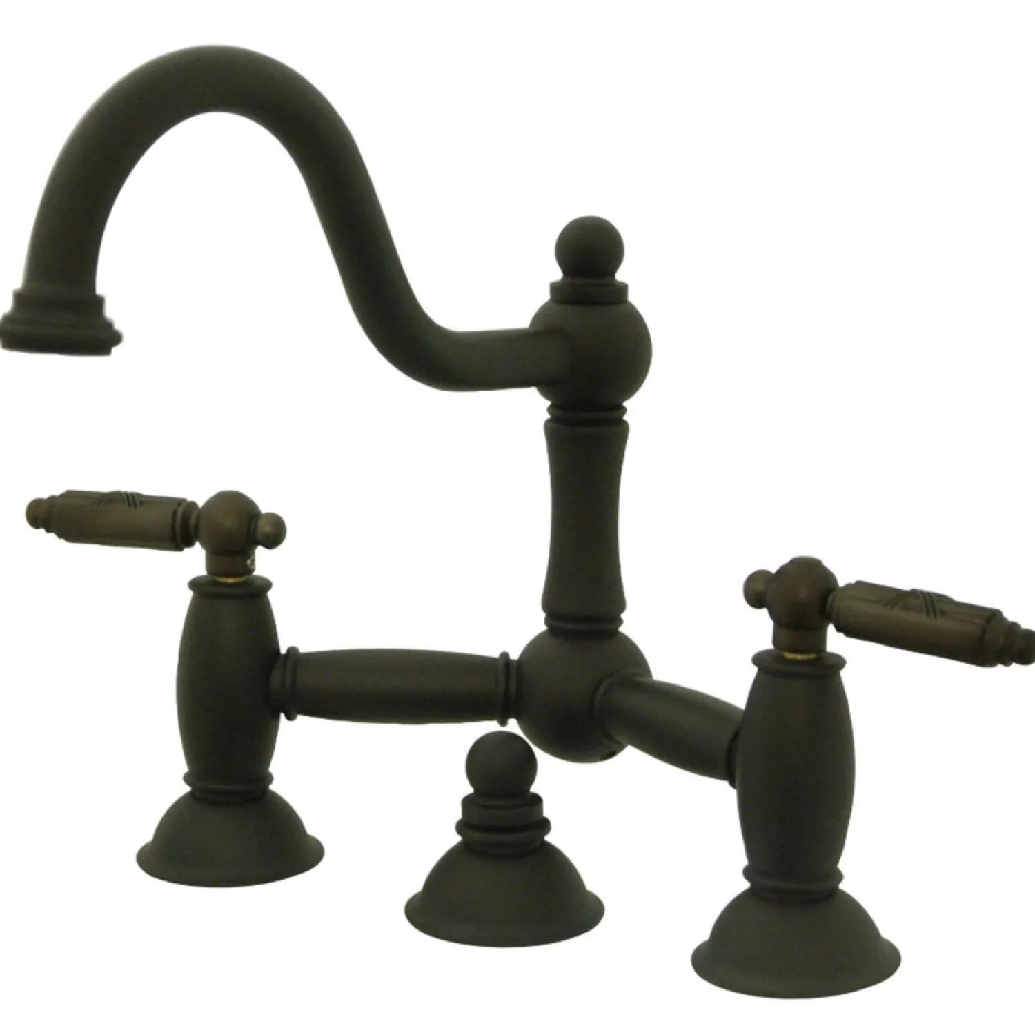 Clearance Restoration 2-Handle Bathroom Bridge Faucet 8" Widespread