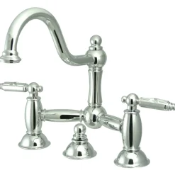 Clearance Restoration 2-Handle Bathroom Bridge Faucet 8