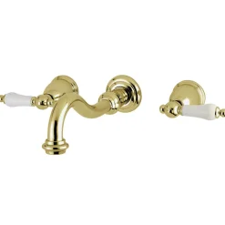 Best Restoration 2-Handle 3-Hole Wall Mount Roman Tub Faucet Tub Faucets