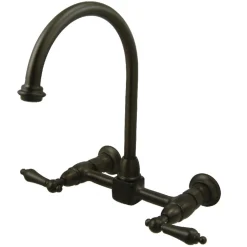 Online Restoration 8-Inch Centerset Wall Mount Kitchen Faucet Wall Mounted Kitchen Faucets