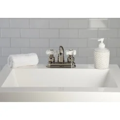 New Restoration 4-Inch Centerset Deck Mount Bathroom Faucet 4