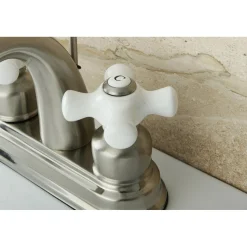New Restoration 4-Inch Centerset Deck Mount Bathroom Faucet 4