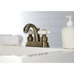 New Restoration 4-Inch Centerset Deck Mount Bathroom Faucet 4