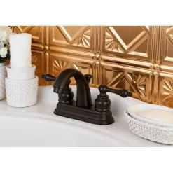 Restoration 4-Inch Centerset Bathroom Faucet 4