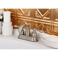 Restoration 4-Inch Centerset Bathroom Faucet 4
