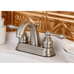 Restoration 4-Inch Centerset Bathroom Faucet 4