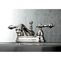 Sale Restoration 4-Inch Centerset Lever-Handle Bathroom Faucet 4