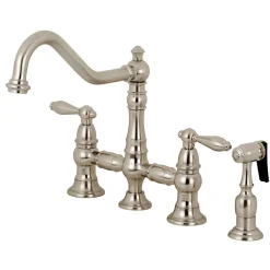 Online Restoration Kitchen Faucet with Side Sprayer Faucets With Side Spray|Bridge Faucets