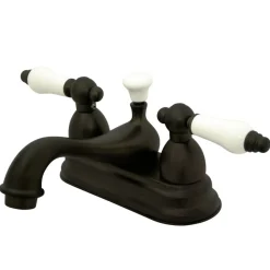 Discount Restoration Lever-Handle 4-Inch Centerset Bathroom Faucet 4" Center Set
