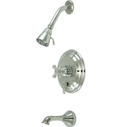 Restoration Single Handle Polished Chrome Tub and Shower Faucet Tub & Shower Sets