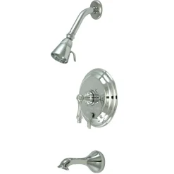 Discount Restoration Single Handle Tub and Shower Faucet in Polished Chrome Tub & Shower Sets