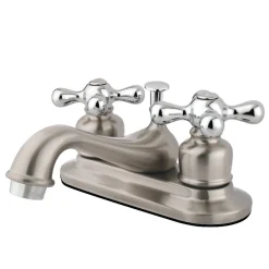 Online Restoration Two-Handle 4-Inch Centerset Bathroom Faucet 4