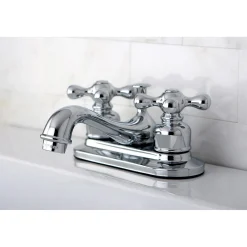 Online Restoration Two-Handle 4-Inch Centerset Bathroom Faucet 4