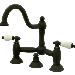 Best Restoration Two-Handle Bathroom Bridge Faucet 8" Widespread