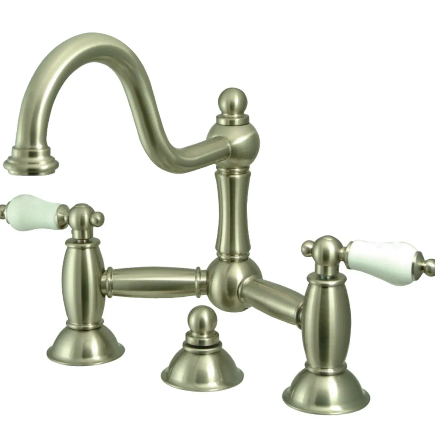 Best Restoration Two-Handle Bathroom Bridge Faucet 8" Widespread
