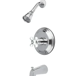 Restoration Three-Hole Tub and Shower Faucet Tub & Shower Sets|Tub Faucets
