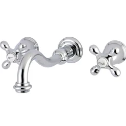 Best Restoration Two-Handle Three-Hole Wall Mount Roman Tub Faucet Tub Faucets