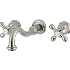 Best Restoration Two-Handle Three-Hole Wall Mount Roman Tub Faucet Tub Faucets