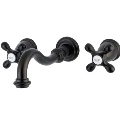 Best Restoration Two-Handle Three-Hole Wall Mount Roman Tub Faucet Tub Faucets