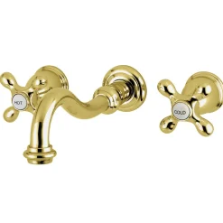 Best Restoration Two-Handle Three-Hole Wall Mount Roman Tub Faucet Tub Faucets
